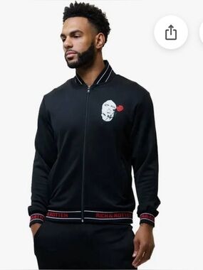 NWT Rich & Rotten Thug Love Black Track Jacket Size XL